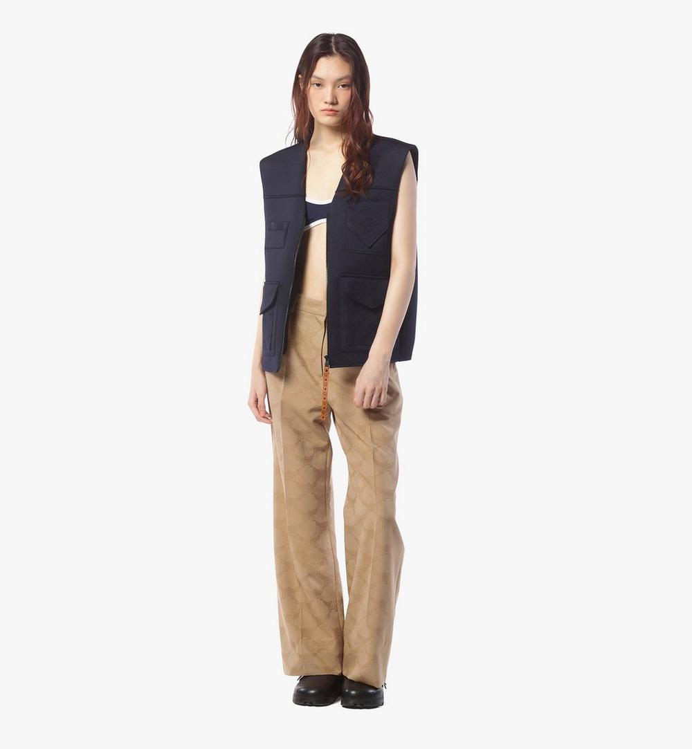 MFPFSMM01IG042-Lauretos Wool Jacquard Pants|BEIGE