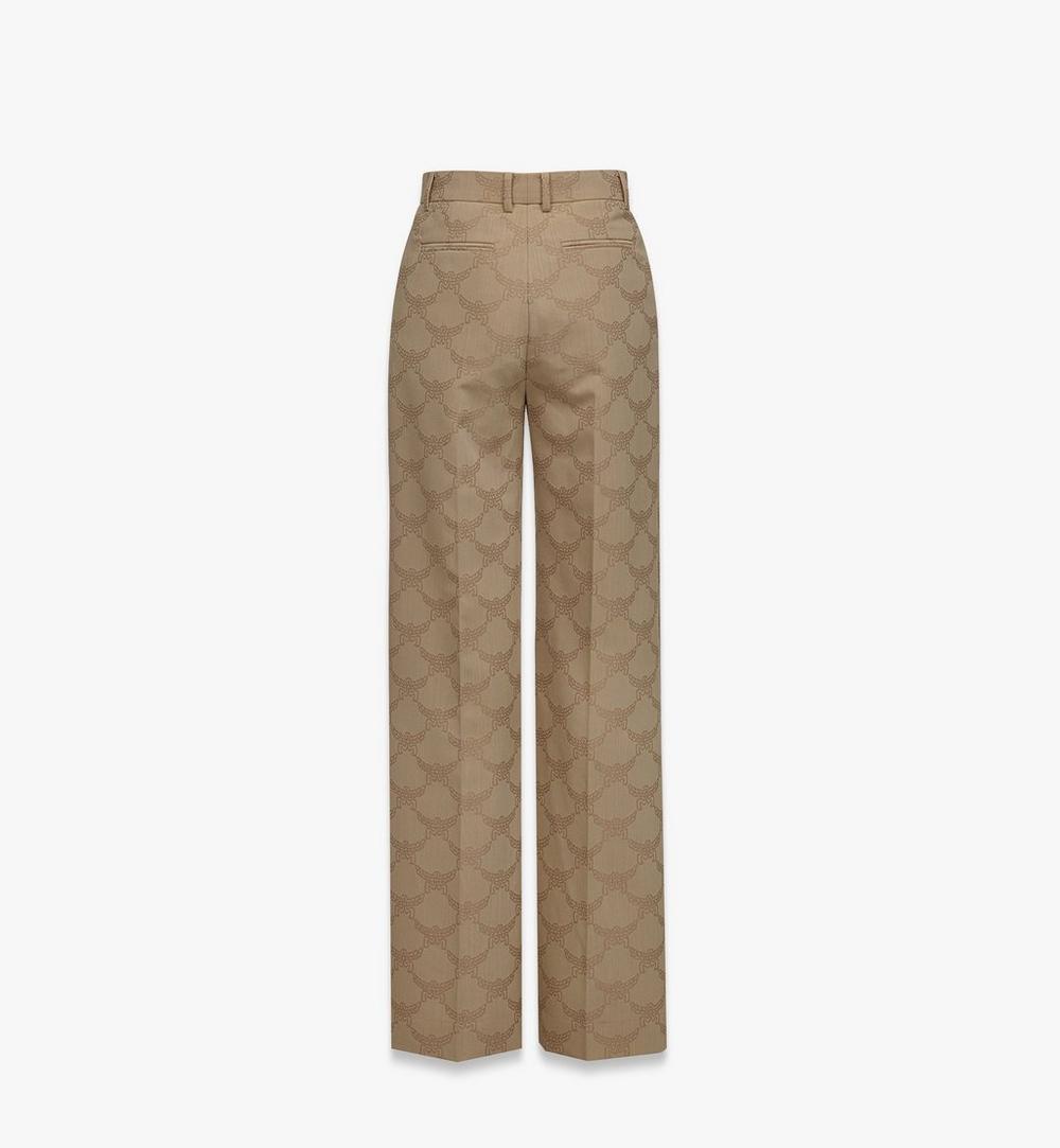 MFPFSMM01IG040-Lauretos Wool Jacquard Pants|BEIGE