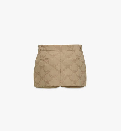 MFPFSMM02IG040-Lauretos Wool Jacquard Shorts|BEIGE
