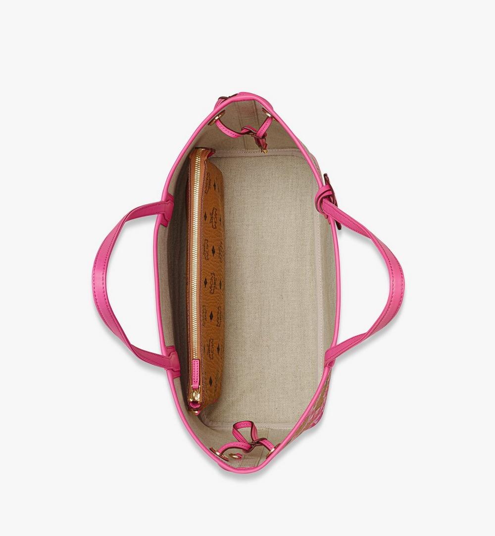 MWPFSLR05Q1001-Liz Shopper in Cubic Coral Visetos|SANGRIA SUNSET