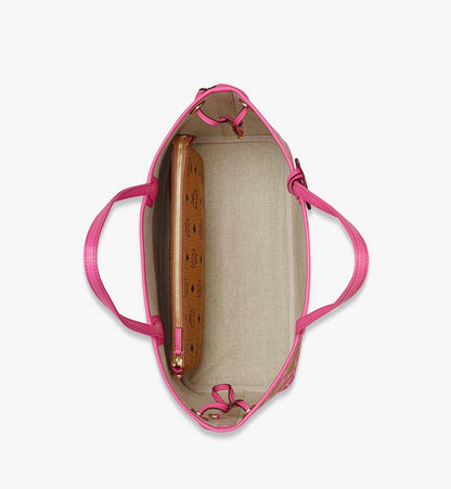 MWPFSLR05Q1001-Liz Shopper in Cubic Coral Visetos|SANGRIA SUNSET