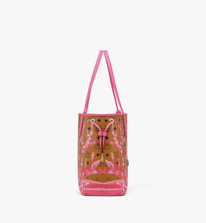 MWPFSLR05Q1001-Liz Shopper in Cubic Coral Visetos|SANGRIA SUNSET