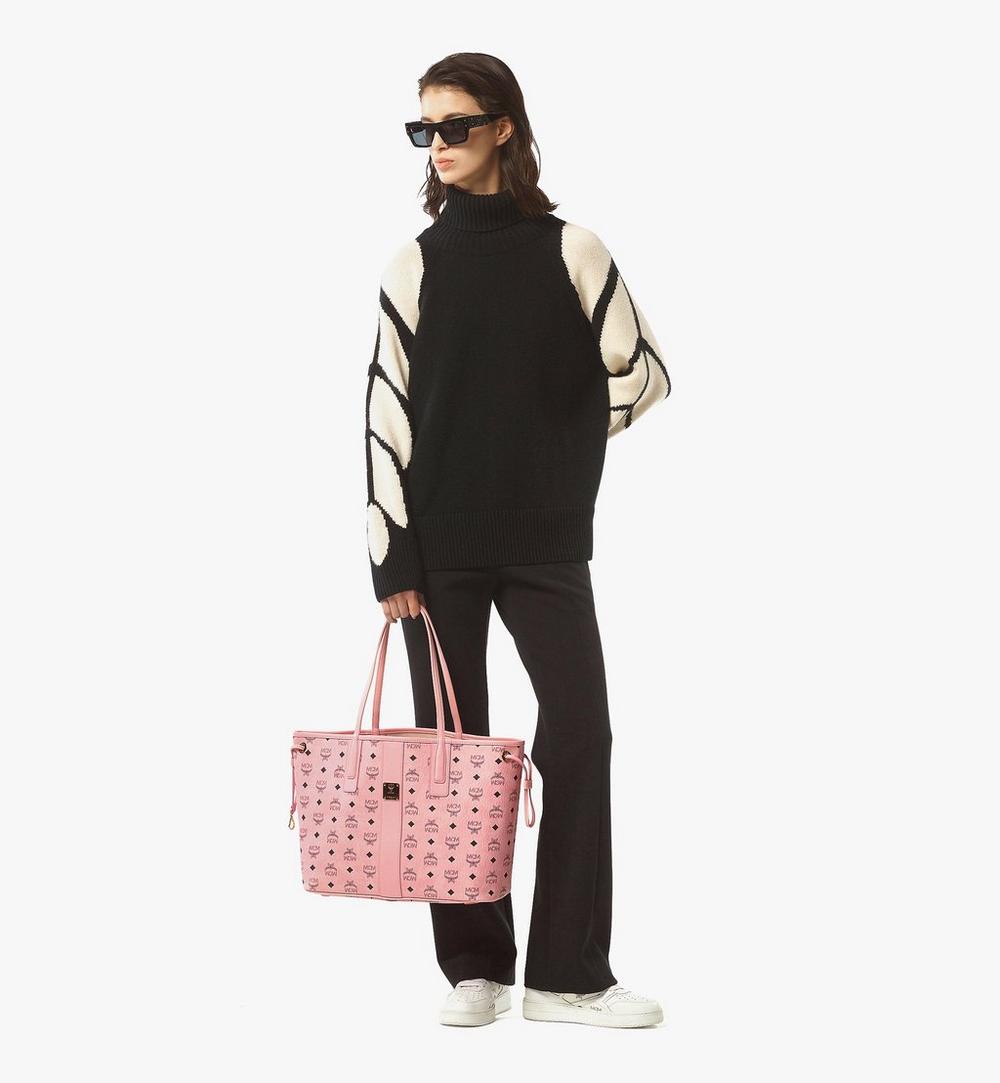 MWPFSLR03PZ001-Liz Shopper in Visetos|SOFT PINK