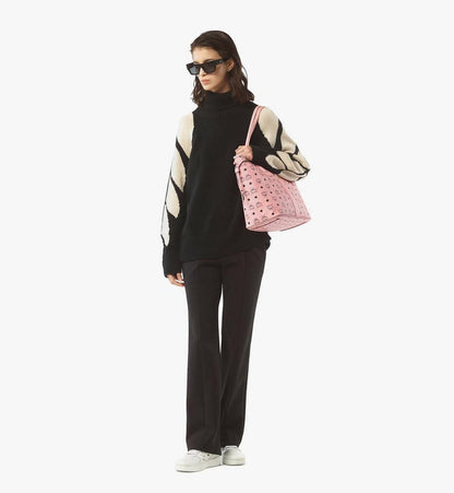MWPFSLR03PZ001-Liz Shopper in Visetos|SOFT PINK