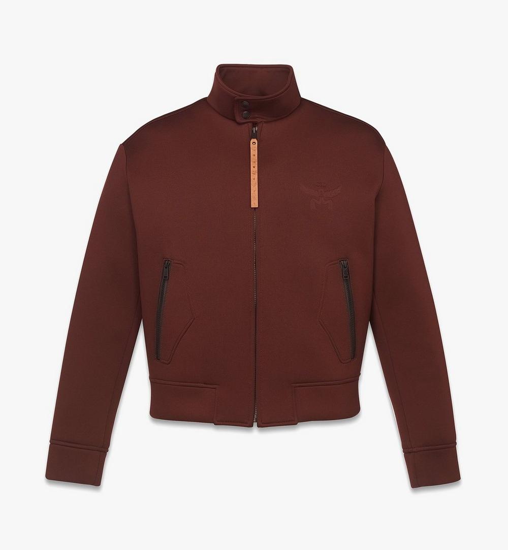 MHJFSMM01NR00L-Logo Jacket in Neoprene|BROWN