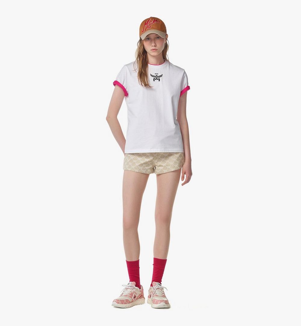 MFTFSBC01WT00S-Logo Print T-Shirt in Organic Cotton|White