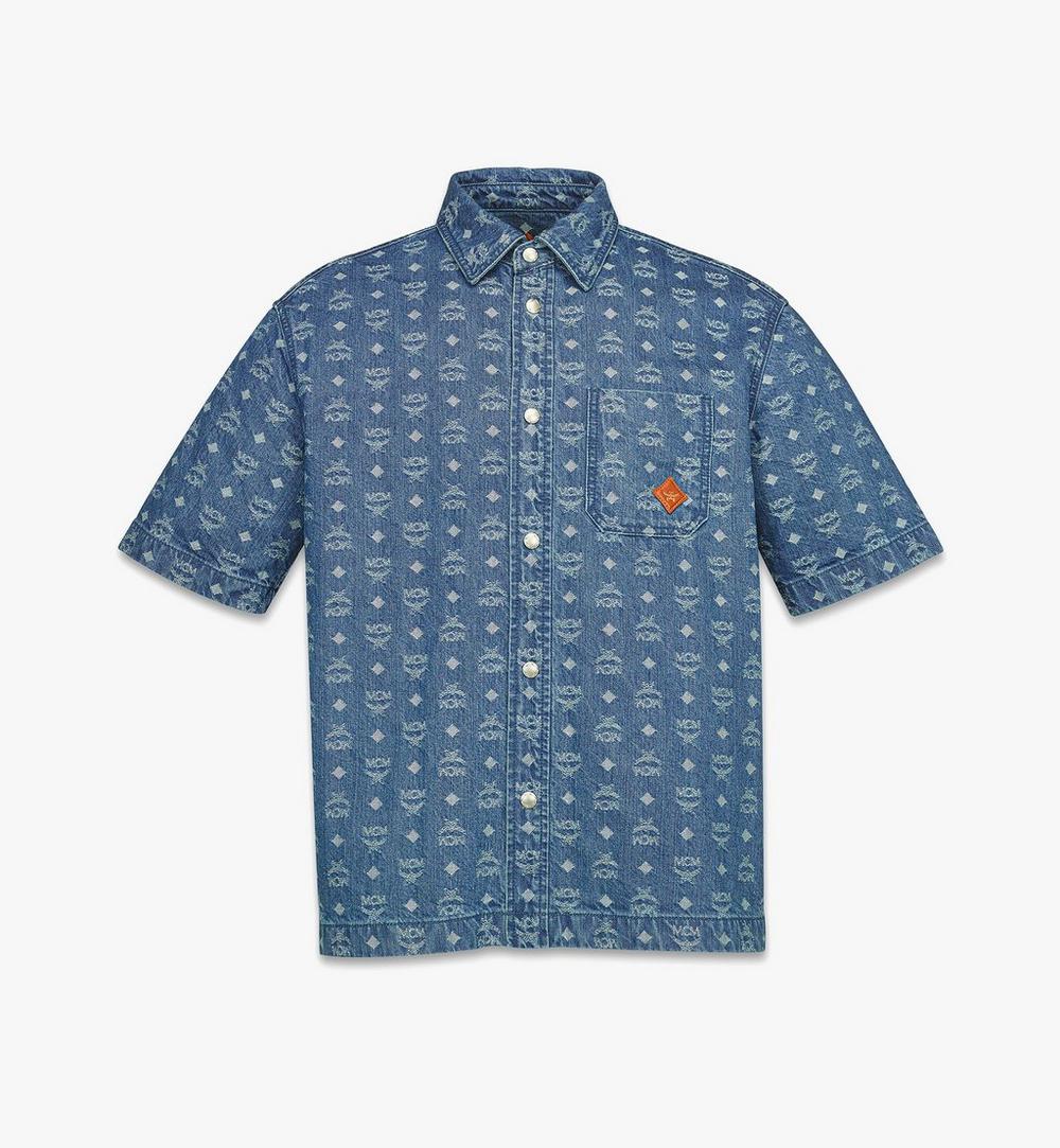 M Mcm Col Mn Denim Jqd Shirt Hd, 046