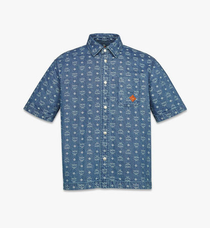 M Mcm Col Mn Denim Jqd Shirt Hd, 046