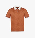 MHTFAMM01CO00L-M MCM COL MN PIQUE JQD POLO CO, LARGE|COGNAC