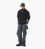 MHAFAMM01BK00L-M MCM COL PONTE HOODIE BK, LARGE|BLACK