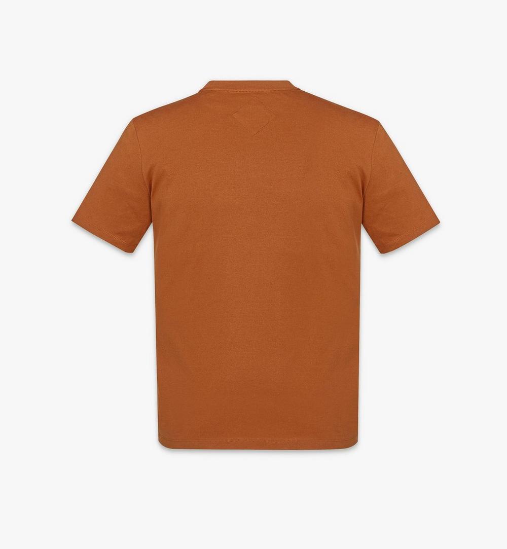 MHTFSMM05CO00M-M MCM COL ZIP PCK INTERLOCK T-SH, MEDIUM|COGNAC