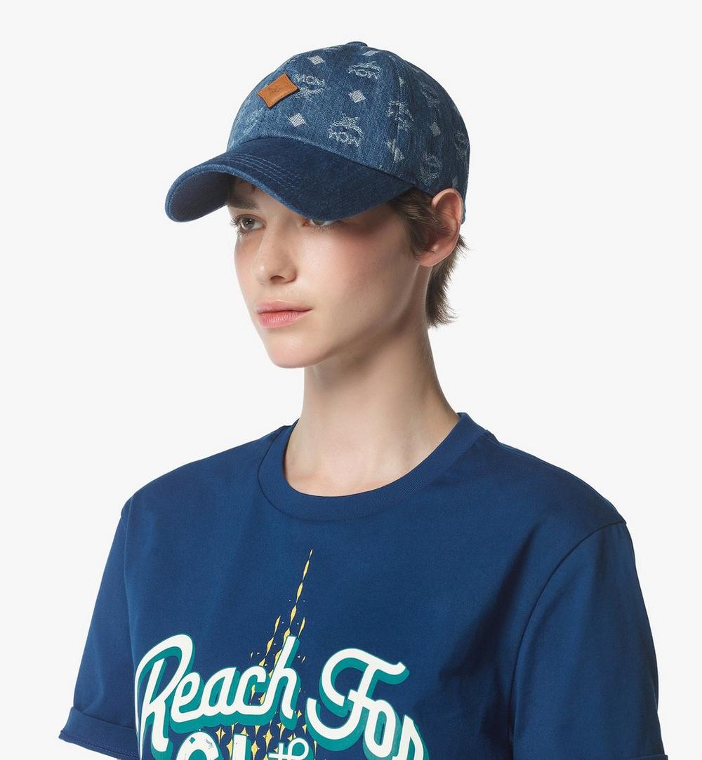 MECFAMM02HD001-MCM COL DENIM JQD CAP HD, ONE SIZE|DENIM BLUE