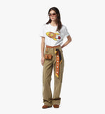 MEFFAMM01Y0001-MCM COL SILK PETITE SCARF 120*, ONE SIZE|OLD GOLD