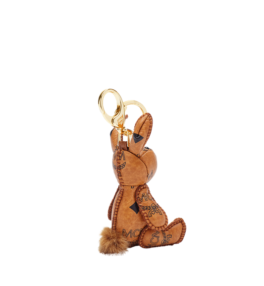 MXZAAVI16CO001-MCM Park Rabbit Charm in Visetos|COGNAC