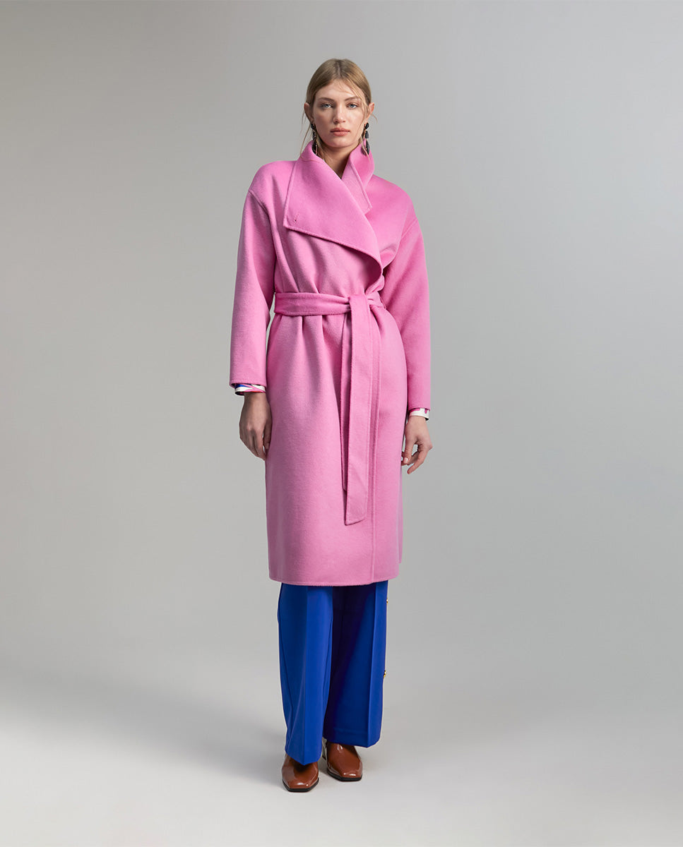 Handcrafted monochrome coat