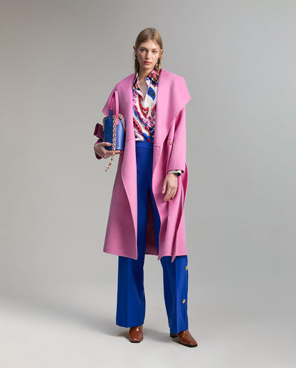 Handcrafted monochrome coat