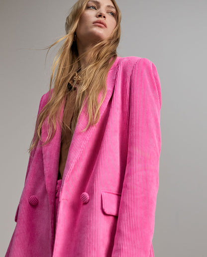 Oversize corduroy blazer