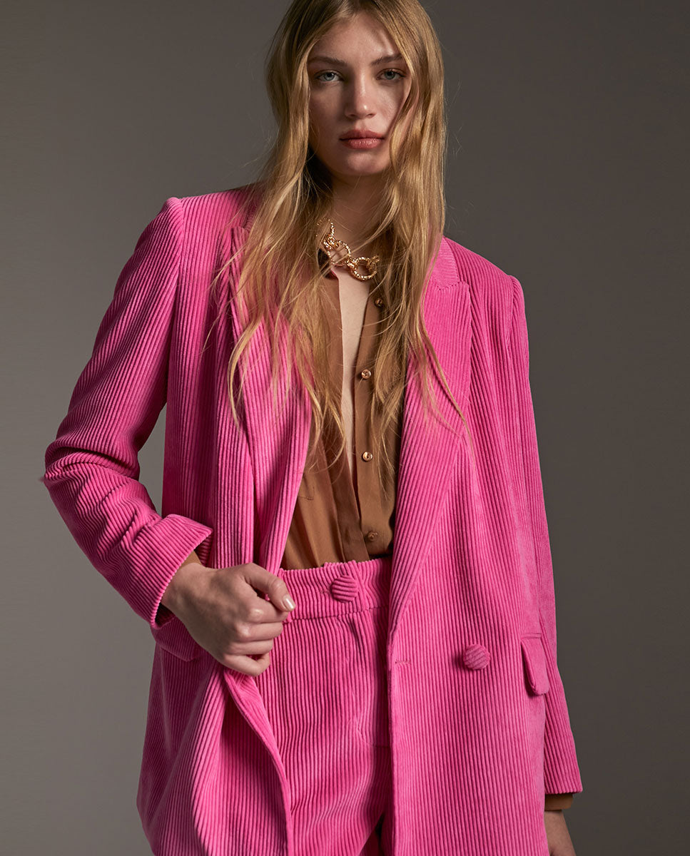 Oversize corduroy blazer