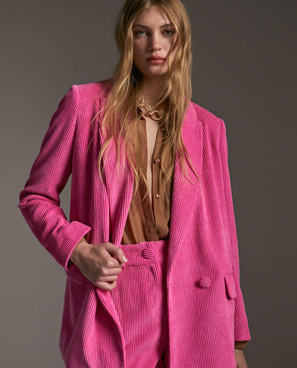 Oversize corduroy blazer