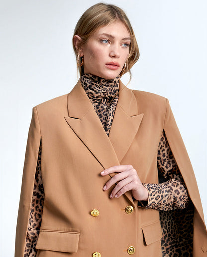 Cape-style blazer