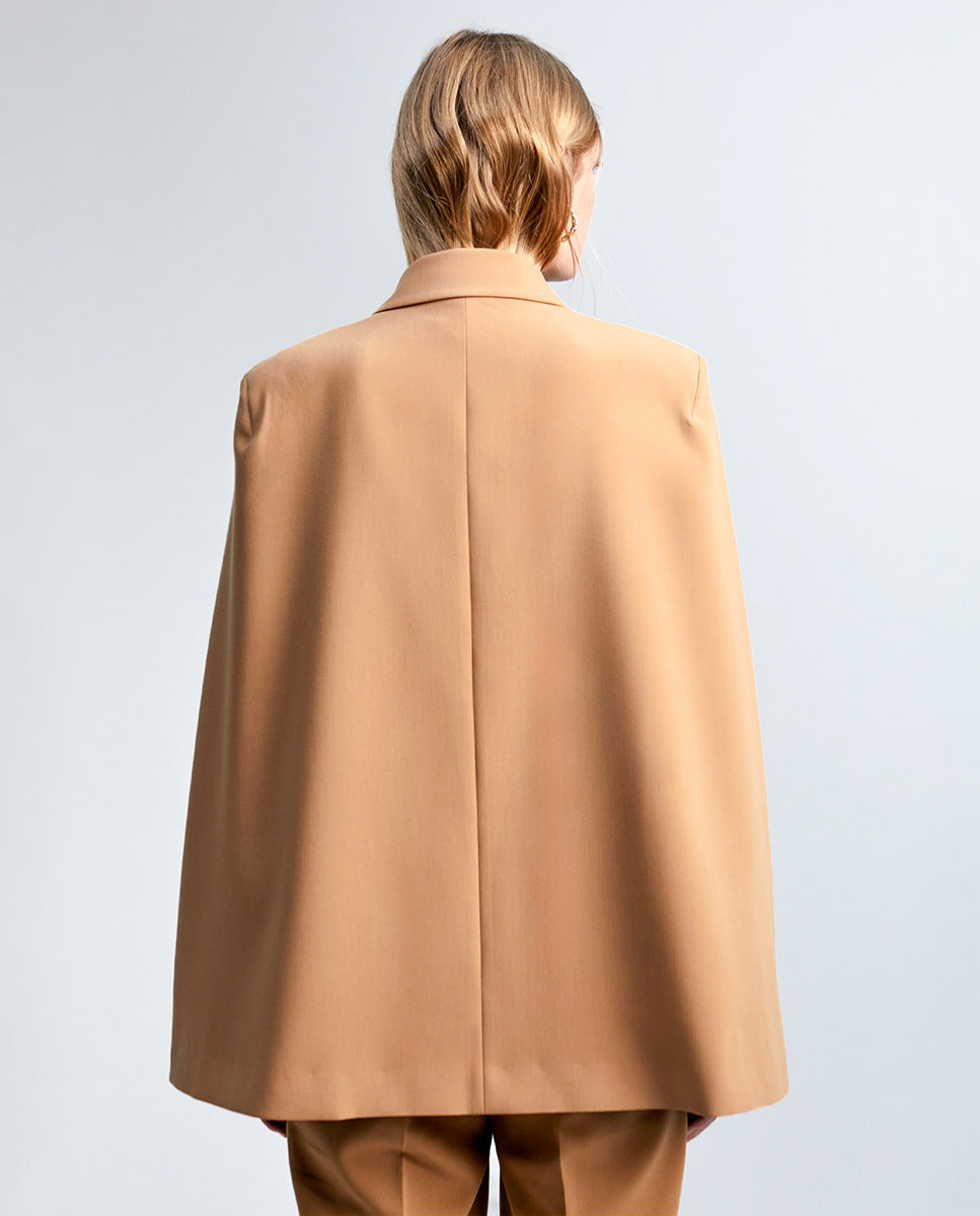 Cape-style blazer