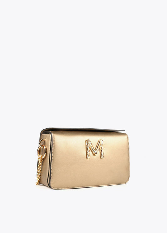 Golden crossbody bag