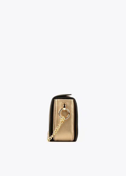 Golden crossbody bag