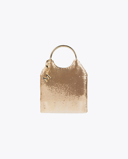 Gold evening bag