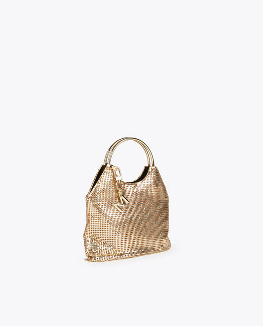 Gold evening bag