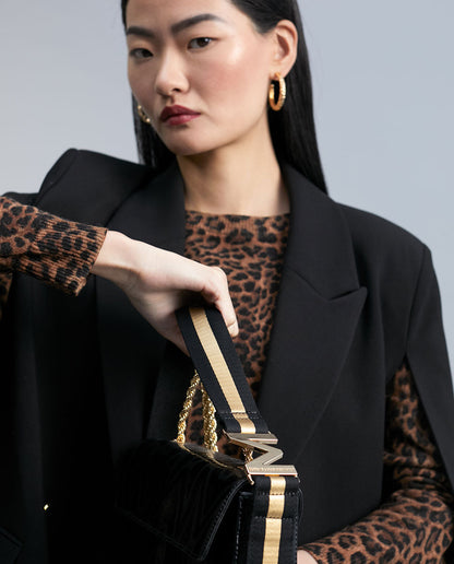 Monogrammed crossbody bag