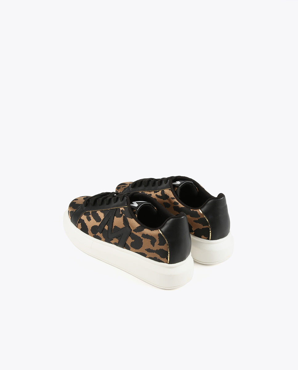 Animal print sneakers