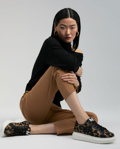 Animal print sneakers
