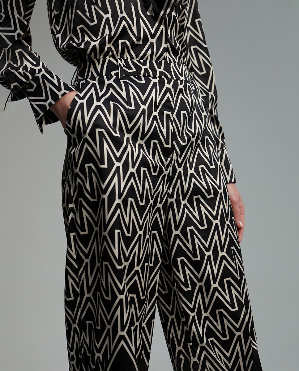 Trousers with M monogram