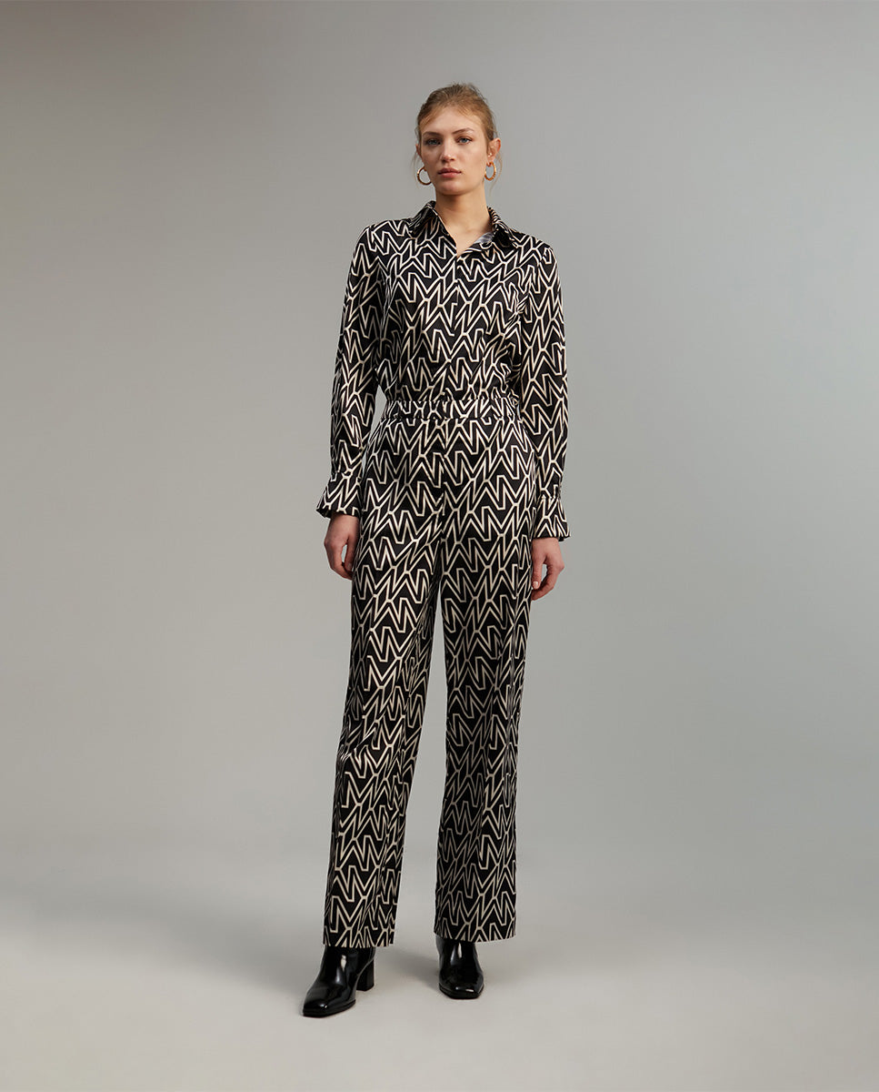 Trousers with M monogram