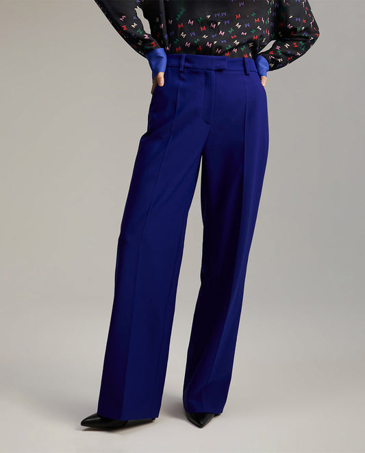 Straight fit suit trousers