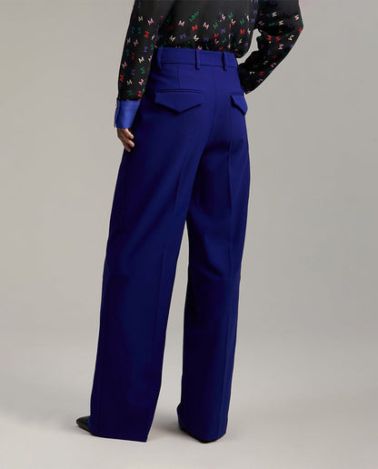 Straight fit suit trousers