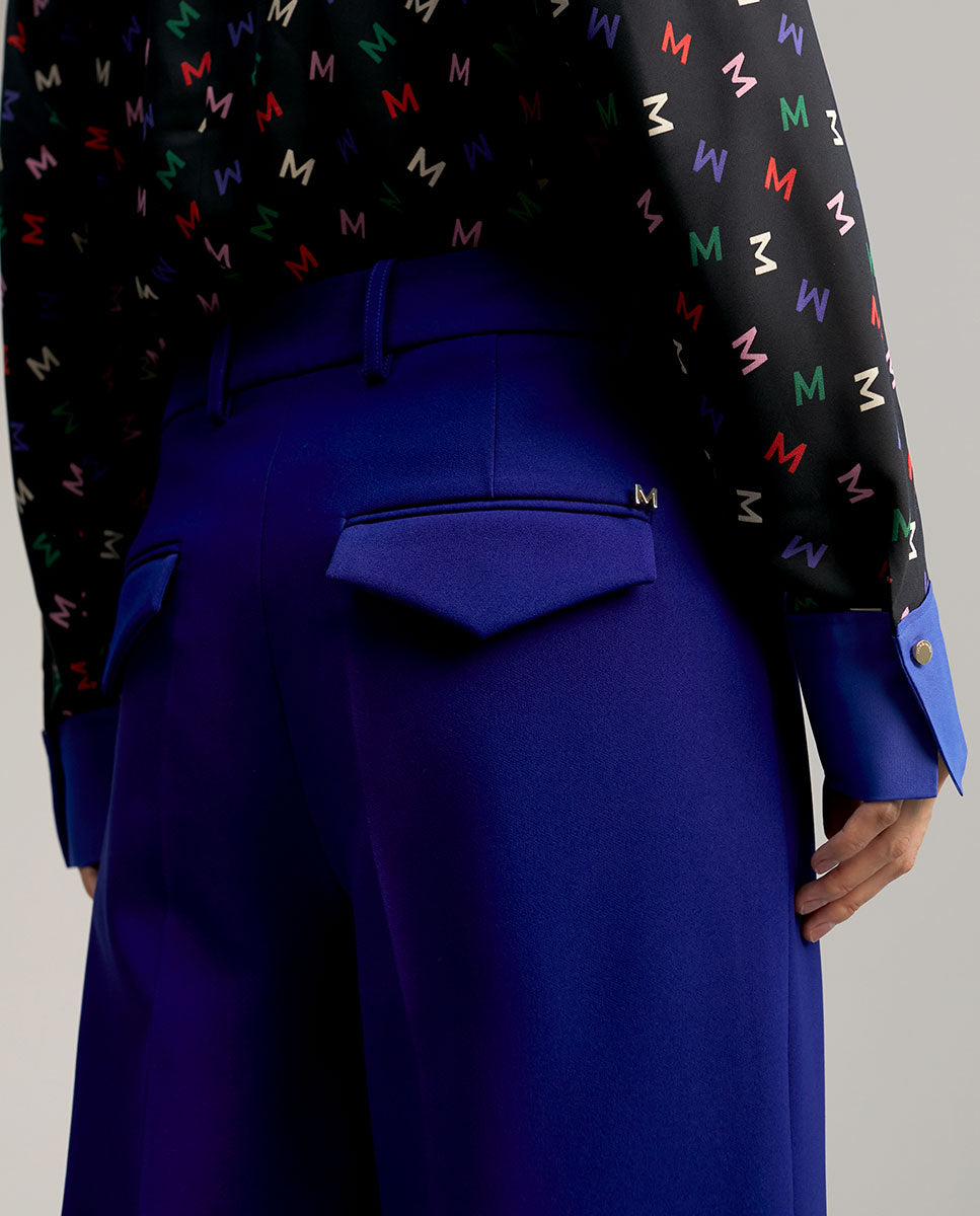 Straight fit suit trousers