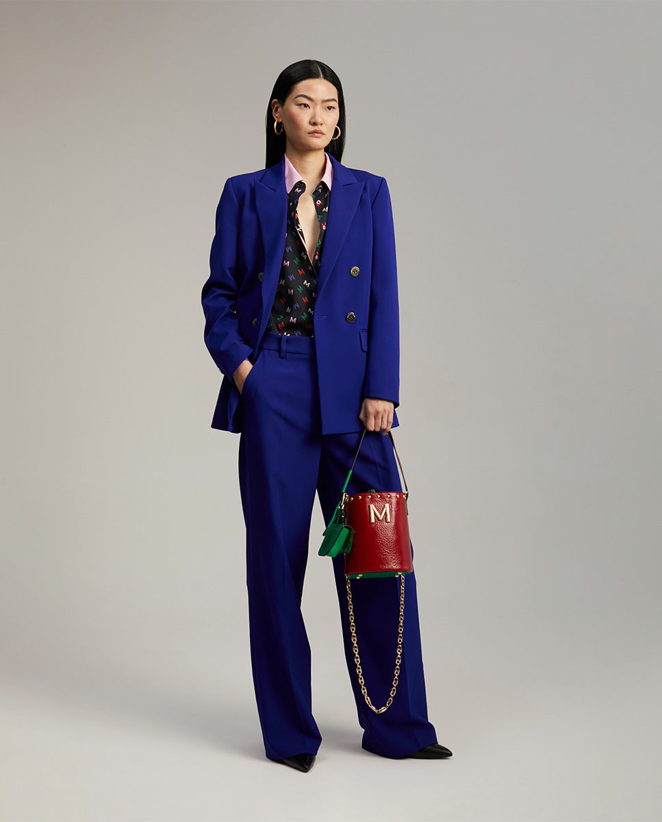 Straight fit suit trousers