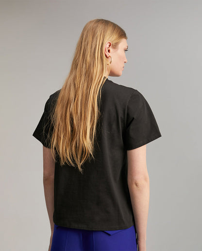 T-shirt with rhinestone detail