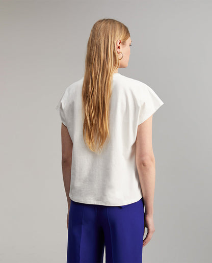 T-shirt with rhinestone detail