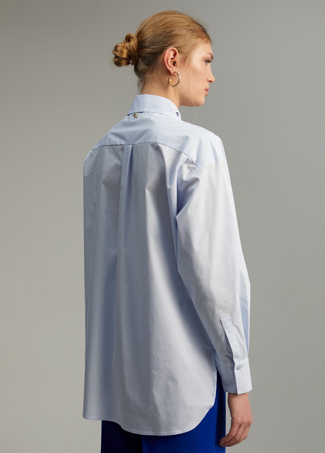 Shirt with rhinestone detail