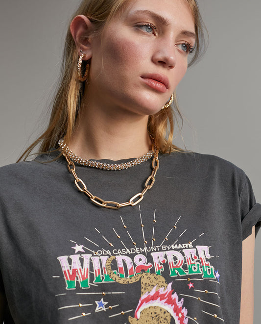 Distressed tiger T-shirt