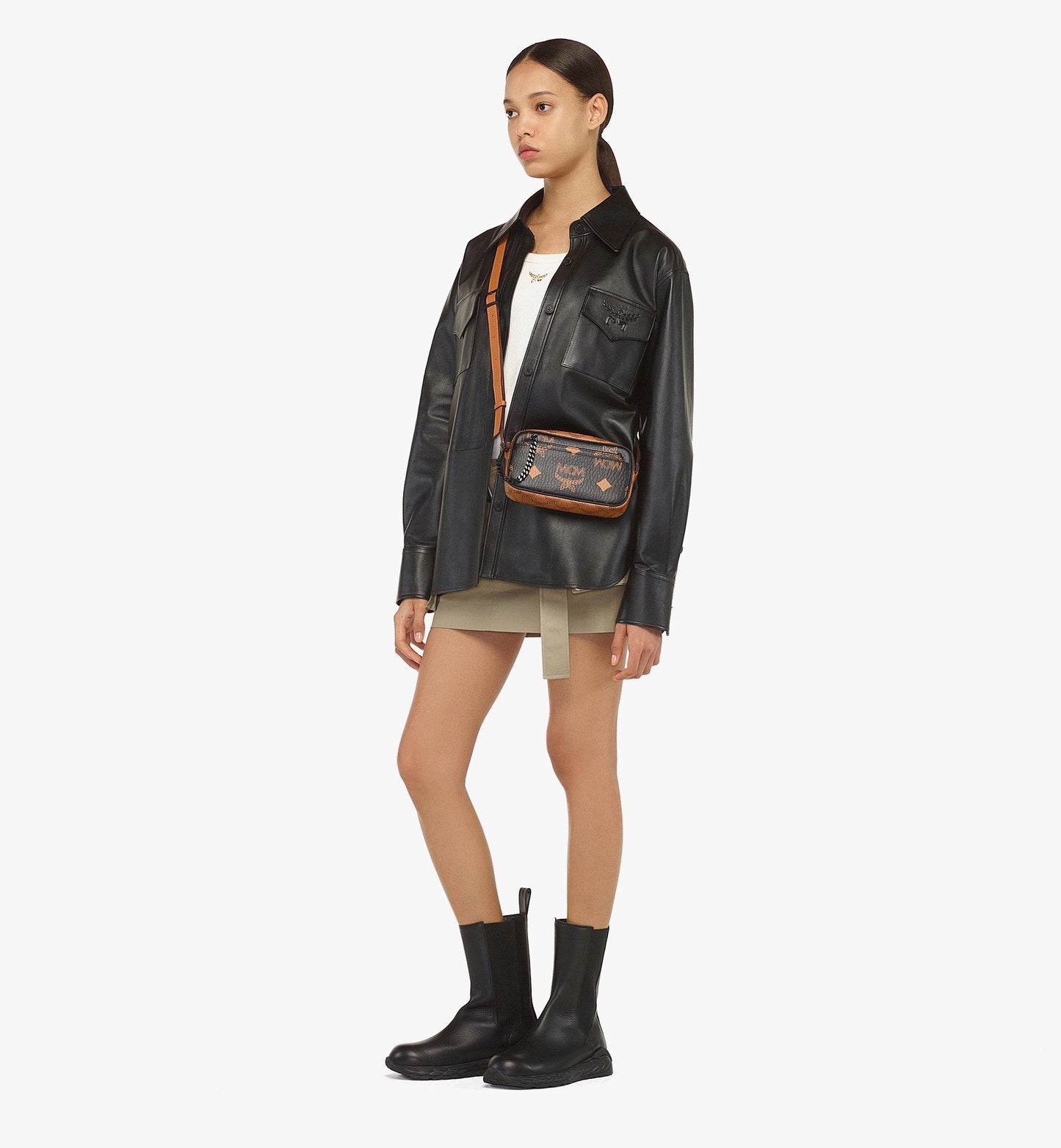 MMREATA02BK001-Aren Crossbody w/ Pouch in Monogram Mix|BLACK