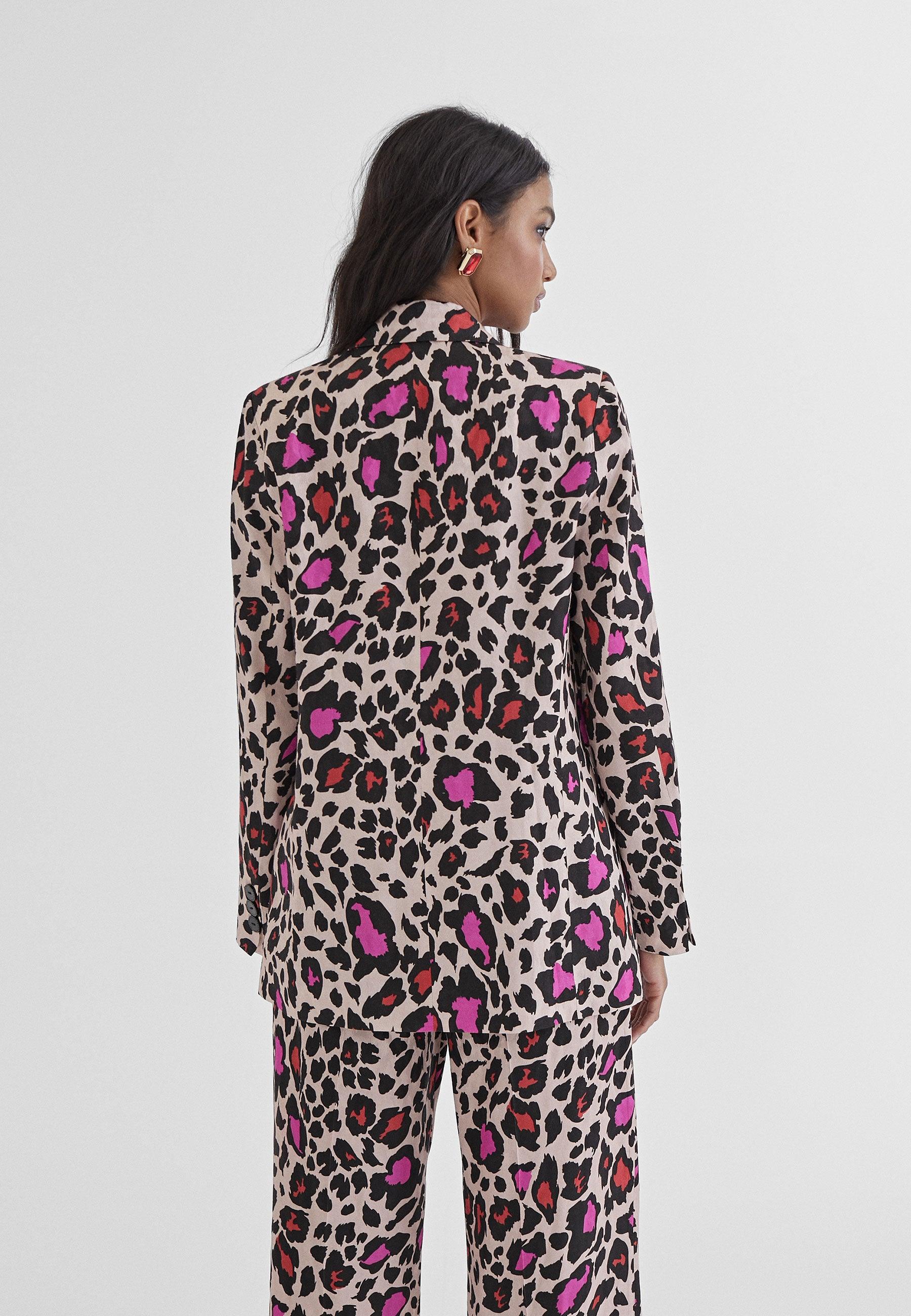 MS2402006-Pink-Black-Animal print blazer
