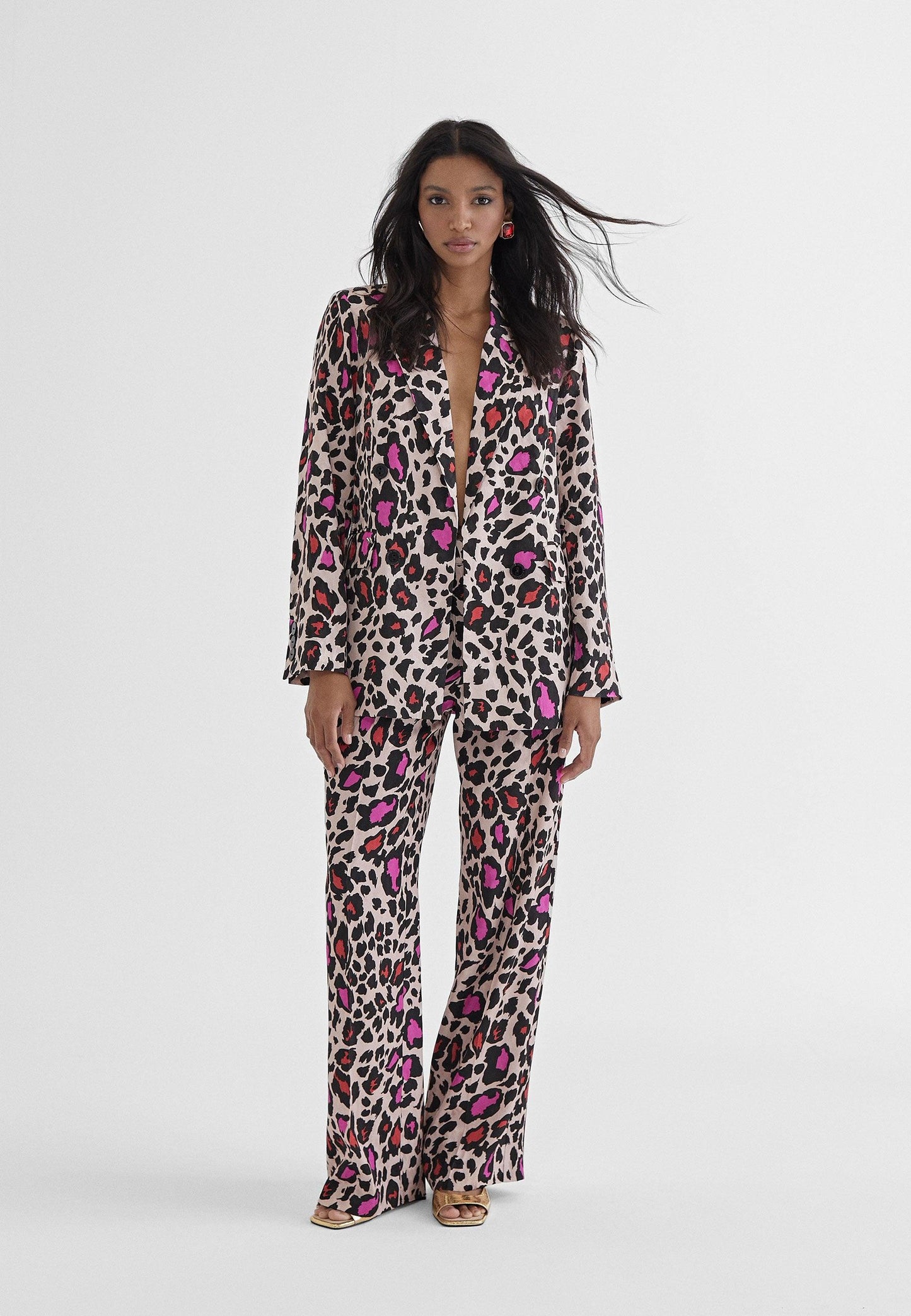 MS2402006-Pink-Black-Animal print blazer