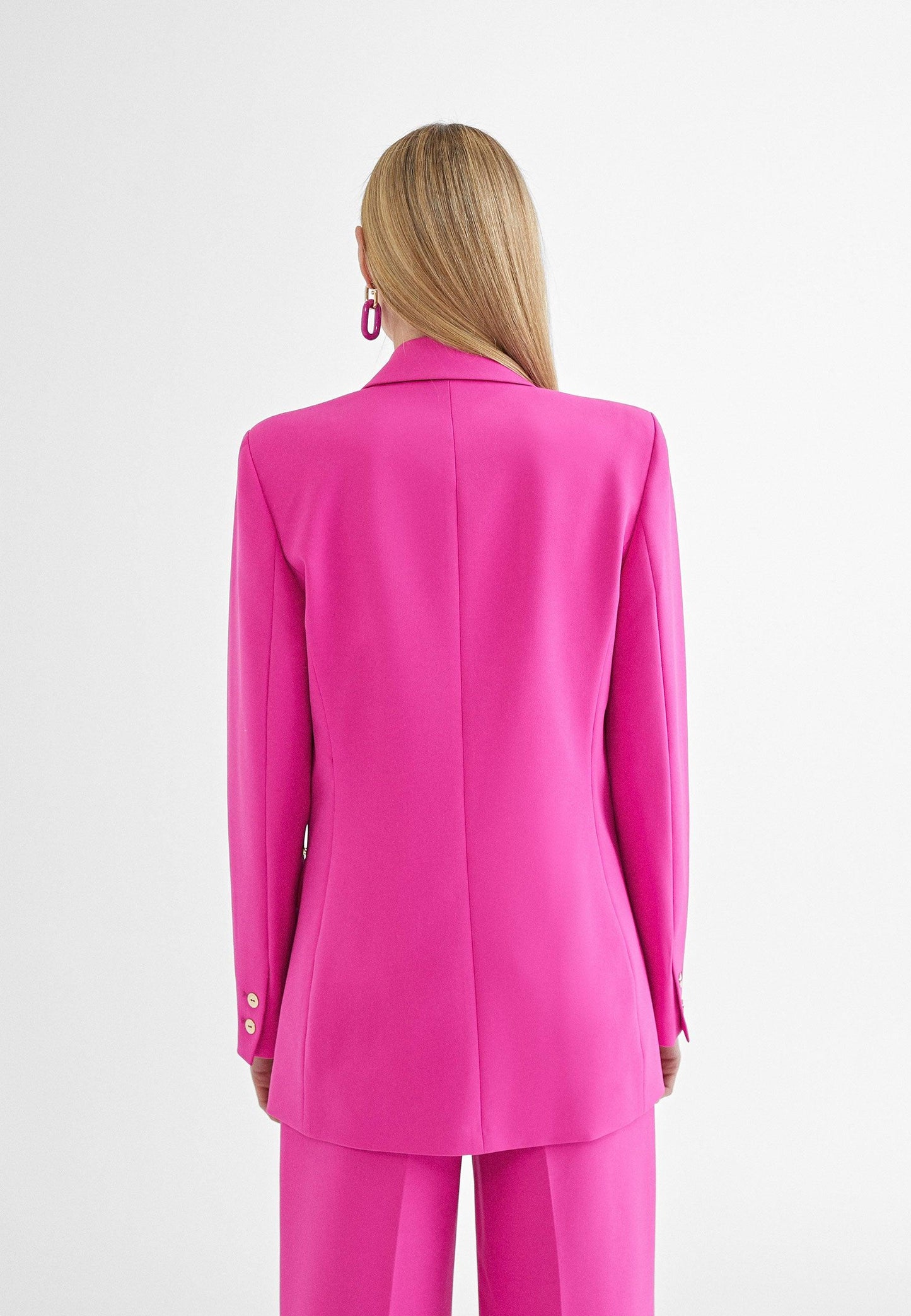MS2402015-Fuchsia-Monochrome crossed blazer