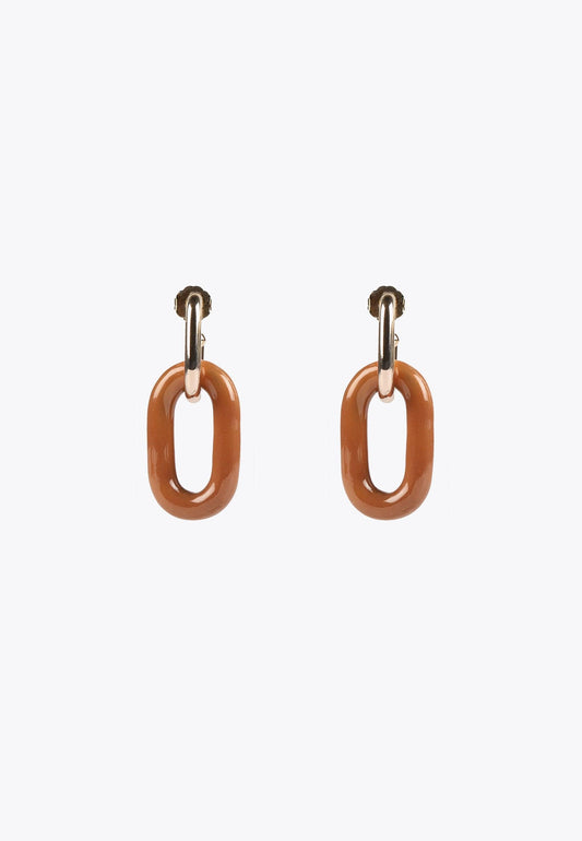 MS2403001-Brown-Two-piece earrings
