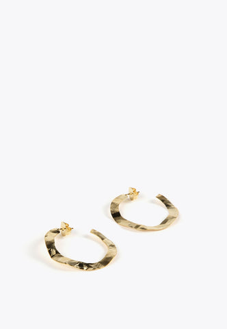 MS2403008-Gold-Golden hoop earrings