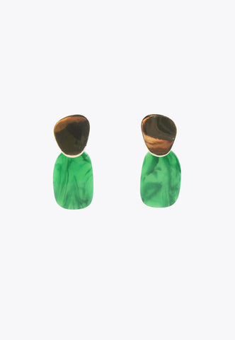 MS2403009-Green-Two-piece earrings