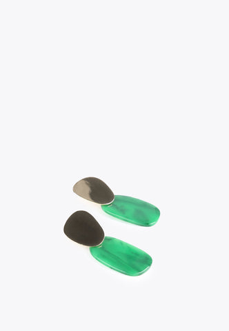 MS2403009-Green-Two-piece earrings